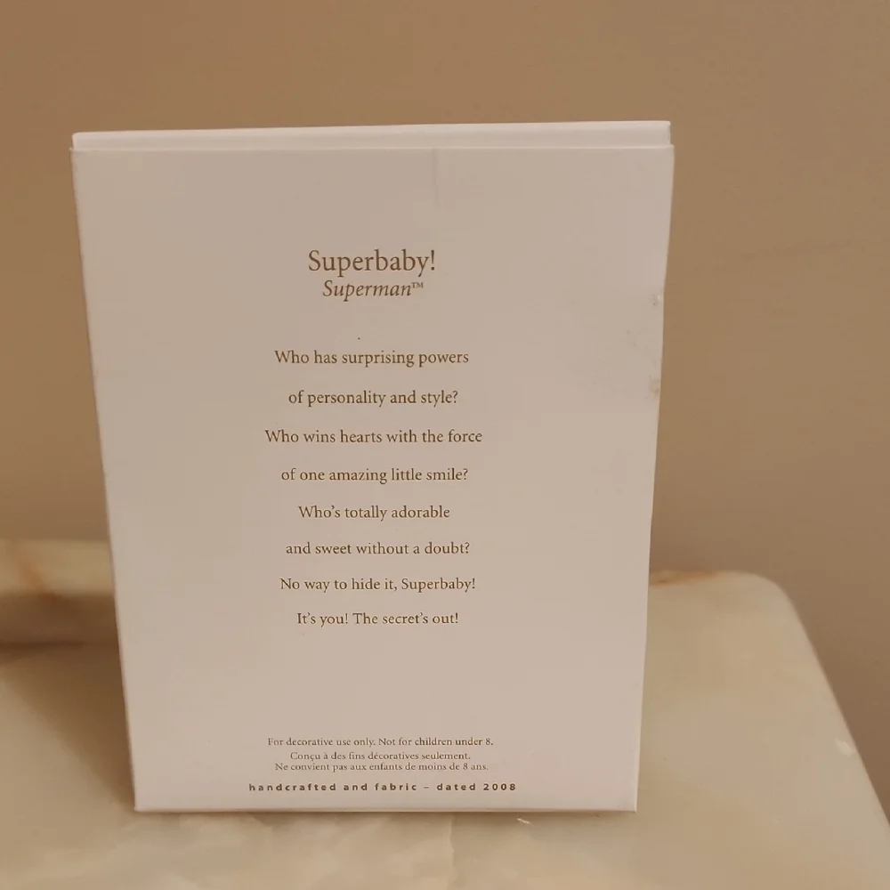 Hallmark Keepsake Superbaby Ornament - White and Red - Picture 2 of 2